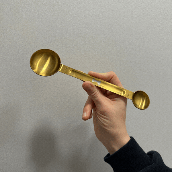 Double Sided Gold Measuring Spoon (***SHIPS SEPARATELY***)